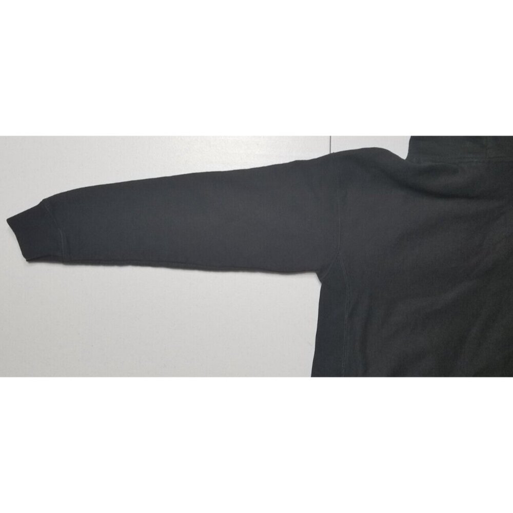 Champion Big Logo Reverse Weave Black Hoodie Hooded Sweatshirt Women's Small - Picture 14 of 14